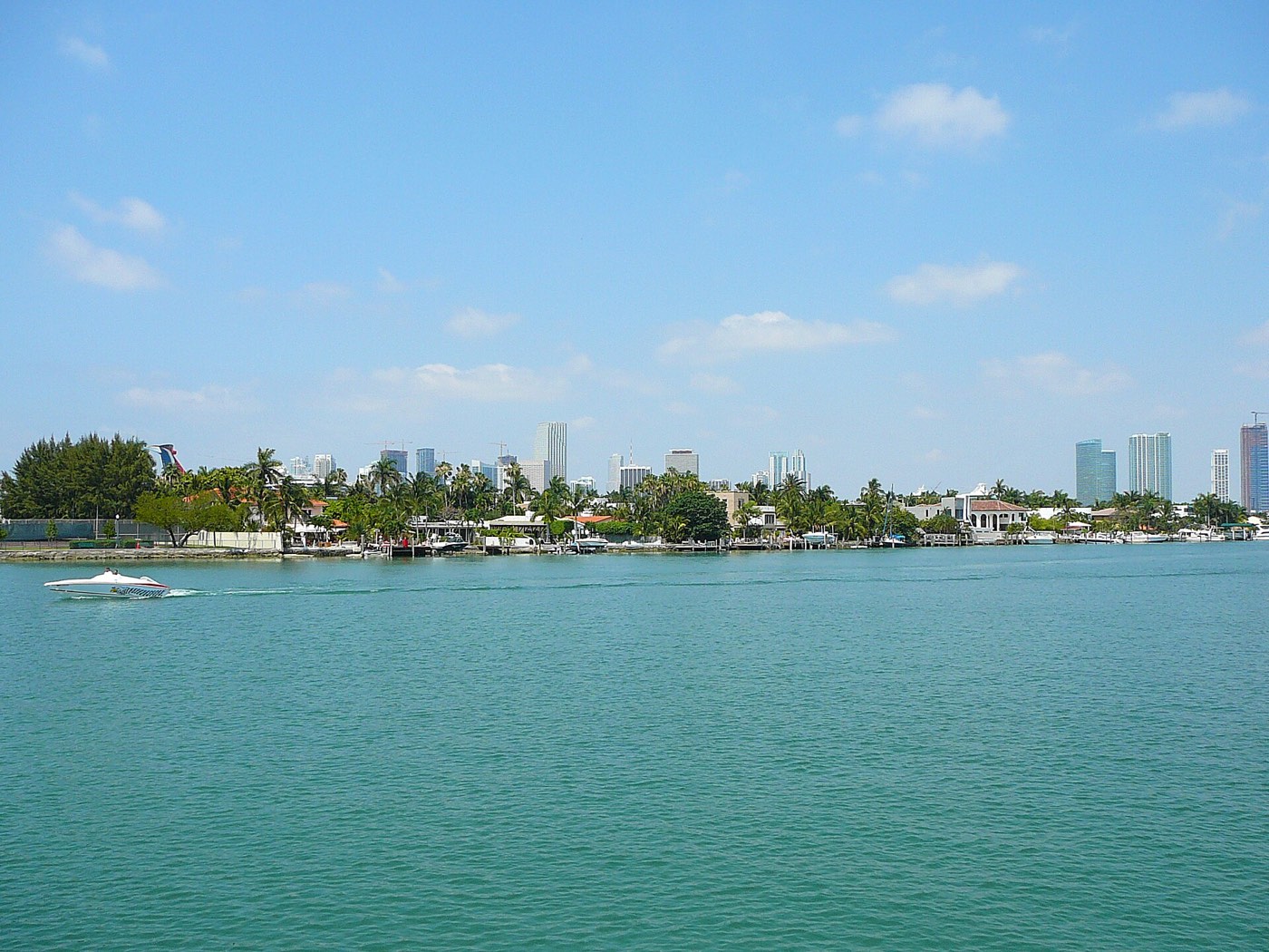Waterfront homes on Palm Island, Miami Beach